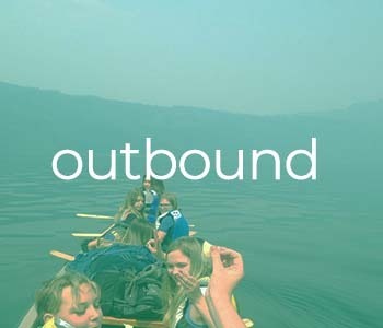 button labeled 'outbound camp' for navigating to outbound camp page