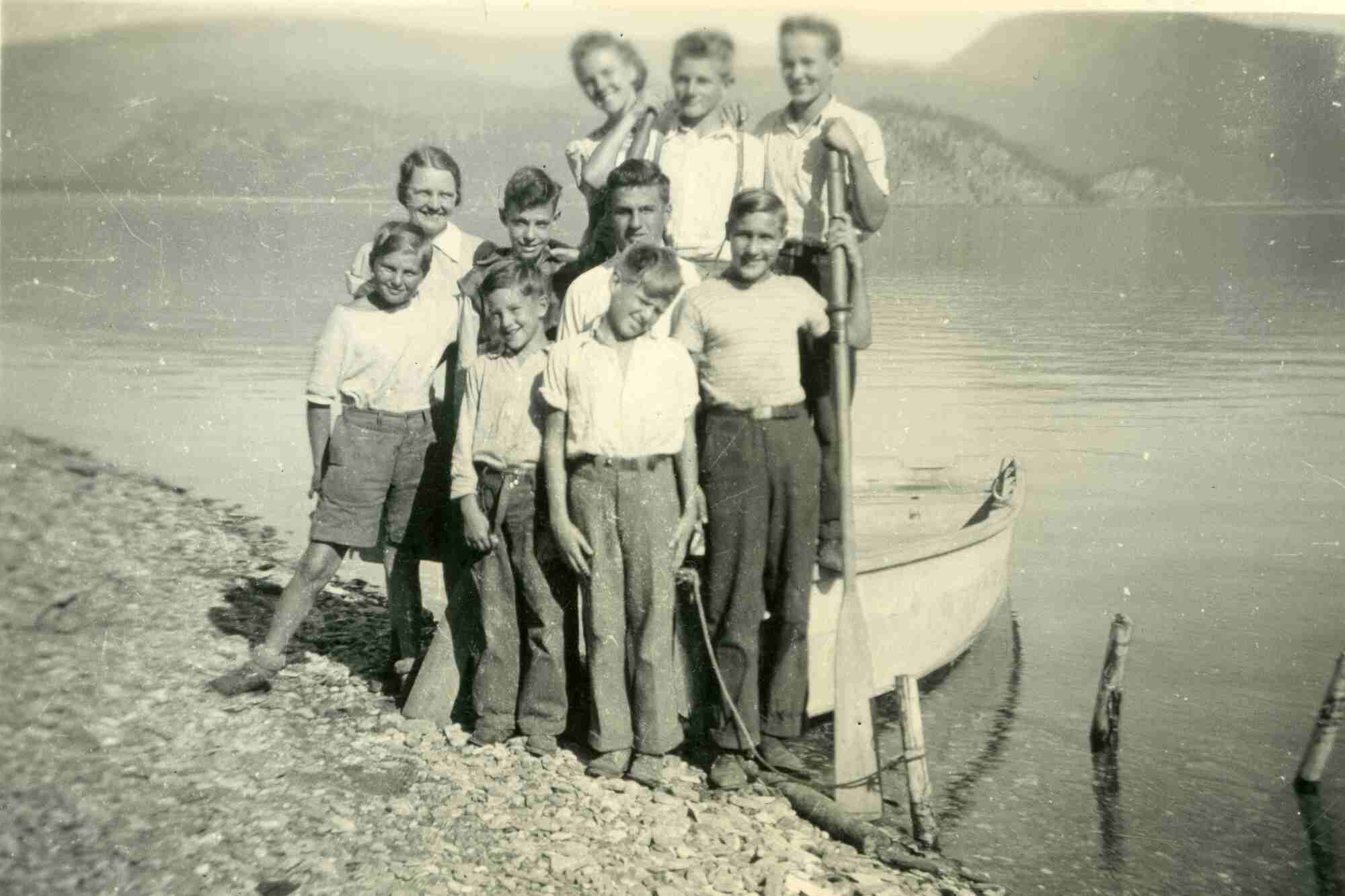 image of boys camp from summer 1941